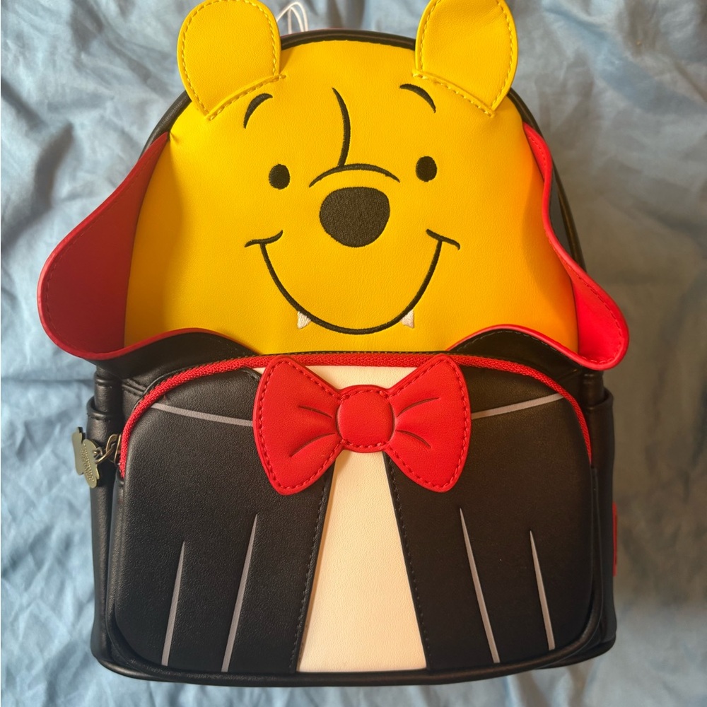 Disney Loungefly Pooh vampire Yellow and Black Character Backpack